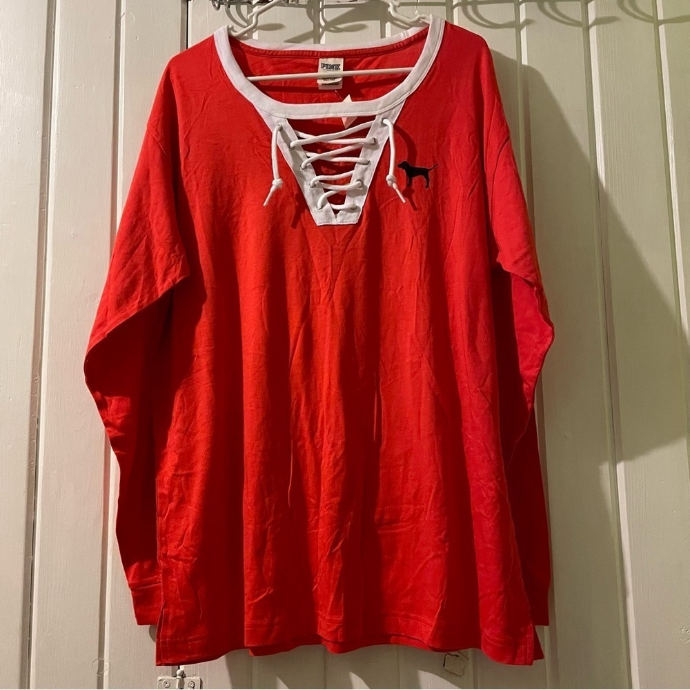 VS. PINK dog tee-large NWT